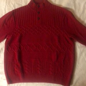 Chaps 1/4 button, Cable sweater